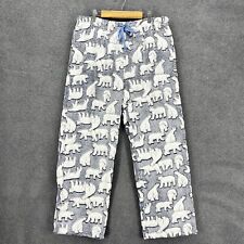Pantalones de pijama PJ Couture lana salón grandes blanco azul suave oso polar acogedor segunda mano  Embacar hacia Argentina