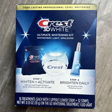 Crest 3D Blanco Ultimate Whitening Kit Tiras Luz LED Suero 01/2024 segunda mano  Embacar hacia Mexico