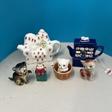 Cat figurines teapots for sale  Kimberly