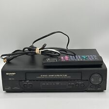 Grabadora VHS Reproductora de VCR de 4 cabezales SHARP VC-A400U con control remoto probado - negro - limpio segunda mano  Embacar hacia Argentina