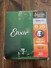 ELIXIR Nanoweb 4 String Bass Guitar Strings 45-105 Nickel Plated, used for sale  Shipping to South Africa