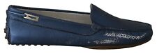 ALBERTO GUARDIANI Shoes Navy Blue Leather Driver Slip-on Loafers EU38 / US7.5 for sale  Shipping to South Africa
