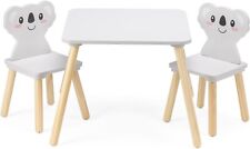 Childrens Wooden Table and Chairs Set Solid Wood Desk 2 Chair Set NAVARIS for sale  Shipping to South Africa