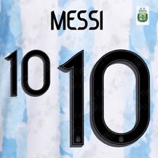 Usado, Argentina MESSI #10 Fútbol Home Nameset 2021 transferencia de calor Copa América segunda mano  Embacar hacia Argentina