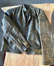 Genuine Italian Leather jacket mens brown almost used immaculate condition for sale  Shipping to South Africa