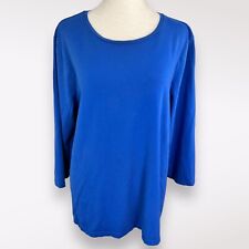 Usado, Camiseta Chico's True Color algodão pima stretch azul tamanho GG comprar usado  Enviando para Brazil