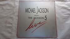 MICHAEL JACKSON WITH THE JACKSON 5       "LIVE"       VINYL LP RECORDS usato  Spedire a Italy