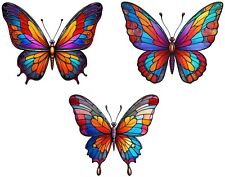 Butterfly decorative stained for sale  GLASGOW