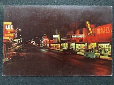 Foto postal antigua de McAllen Texas TX Main Street at Night, usado segunda mano  Embacar hacia Argentina