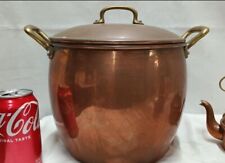 Ruffoni 8 Qt Hammered Copper Stock Pot W/Lid for sale  Shipping to South Africa