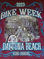 Camiseta Daytona Beach Bike Week 2023 82a Anual Granate Unisex Talla 2XL Motociclista Nueva Sin Etiquetas segunda mano  Embacar hacia Argentina