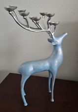 Reindeer candelabra silver for sale  Green Cove Springs