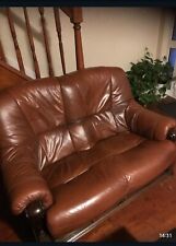 Sofa used leather for sale  BRISTOL
