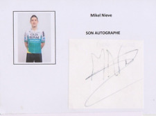 Mikel Nieve  " Cyclisme"  avec signature authentique segunda mano  Embacar hacia Argentina