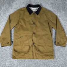 Jaqueta J Crew Chore Coat Masculina L Marrom Lona Celeiro Campo Flanela Forrada Trabalho Antigo comprar usado  Enviando para Brazil