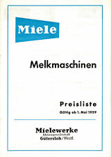 Alte miele preisliste gebraucht kaufen  Edermünde