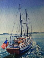 Watercolor painting ocean for sale  USA