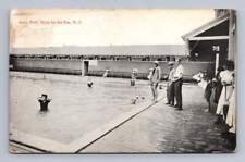 Avon by the Sea Swimming Pool Antique New Jersey Shore PC Monmouth Cover 1910s for sale  Shipping to South Africa