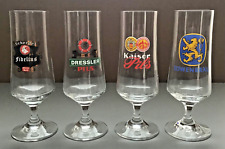 German Style Pilsner Beer Glasses Lot Of Four Dressleer Pils, Kaiser Pils & More for sale  Shipping to South Africa