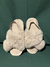 Fluffy slip slippers for sale  IPSWICH