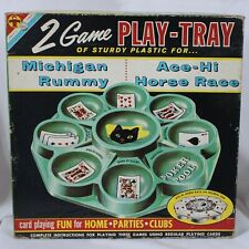 Used, Vtg Transogram Michigan Rummy Ace Hi Horse Race Card Game Black Cat 1959 Retro for sale  Shipping to South Africa