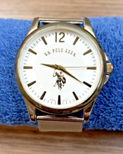 Polo Assn. dos EUA Relógio masculino clássico 44 mm pulseira de metal prata traseira aço inoxidável PC21J comprar usado  Enviando para Brazil
