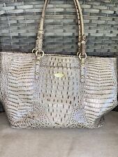 BOLSA TOTE BRAHMIN MÉDIA ARNO Mocha MELBOURNE COURO GENUÍNO comprar usado  Enviando para Brazil