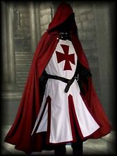 Capa medieval para hombre - Caballeros templarios Disfraz - Cosplay - Sudadera con capucha - Abrigo segunda mano  Embacar hacia Argentina