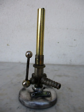 Vintage Brass With Tap Gas Burner Stove Bunsen Marfer Gazcidla Laboratory Tool for sale  Shipping to South Africa