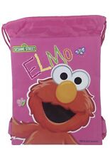 Mochila Sesame Street Elmo con cordón escolar deporte rosa bolso de gimnasio 2011 segunda mano  Embacar hacia Argentina