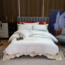 Conjunto de capa bordada dourada vintage alta qualidade 600TC conjunto de roupa de cama de algodão egípcio comprar usado  Enviando para Brazil