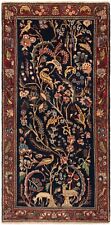 Sarough Handknotted Persian Carpet 123x60 cm-Fine,Orient,Carpet,Rug,NightBlue, used for sale  Shipping to South Africa