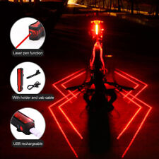 Usado, Luz traseira a laser de projeção de bicicleta aviso de segurança de ciclismo noturno lanterna traseira de bicicleta comprar usado  Enviando para Brazil