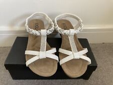 White sandals leather for sale  BRISTOL