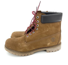 Botas básicas impermeables para hombre Timberland de 6" pulgadas marrón cuero nobuck talla 13 SH04, usado segunda mano  Embacar hacia Mexico