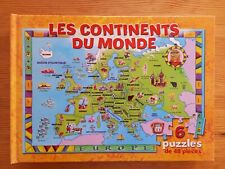 Livre puzzle continents d'occasion  Valras-Plage