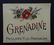 Ancienne étiquette grenadine d'occasion  Nantes-