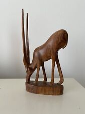 Vintage wooden gazelle for sale  FLINT