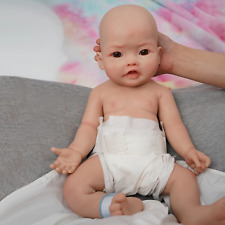 Muñeca bebé de silicona de cuerpo completo de 17" 3,5 kg ""Harvey"" - mini muñeca realista segunda mano  Embacar hacia Argentina
