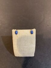 14k White Gold Star Sapphire Stud Earrings for sale  North Andover