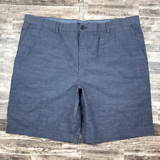 Tommy Hilfiger Masculina frente plana Calça tamanho 42 Em Azul Listrada Shorts Bermuda comprar usado  Enviando para Brazil