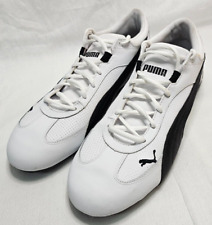 Tênis Puma Fast Cat Couro 304047 03 Branco/Preto Masculino Tamanho EUA 12, usado comprar usado  Enviando para Brazil