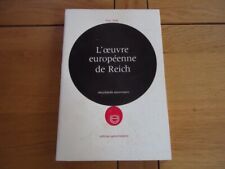 Oeuvre europeenne reich d'occasion  Einville-au-Jard