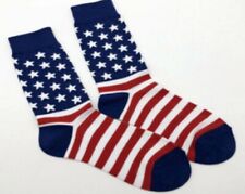 Par de calcetines tripulantes para hombre talla única con bandera estadounidense estrellas patrióticas a rayas para hombre segunda mano  Embacar hacia Argentina