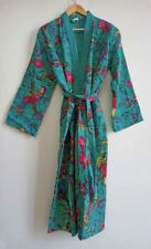 Jaqueta de inverno kimono estampa de pássaro verde feita à mão roupão Kantha vestido vintage comprar usado  Enviando para Brazil
