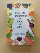 The Master Dictionary of Food and Wine por Joyce Rubash (1990, capa dura) comprar usado  Enviando para Brazil