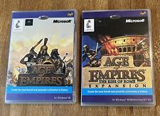 Lote de CDROM para jogos de PC Age Of Empires Windows 95 + The Rise Of Rome Expansion (2000) comprar usado  Enviando para Brazil