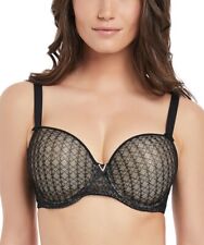 FANTASIE Black Neve Balcony Underwire Bra, US 36H, UK 36FF, NWOT, used for sale  Shipping to South Africa