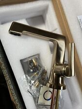 Torneira de banheiro Brizo 65098LF-GL Levoir alça única - Ouro luxo comprar usado  Enviando para Brazil