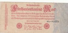 Billet allemagne 500000 d'occasion  Riedisheim